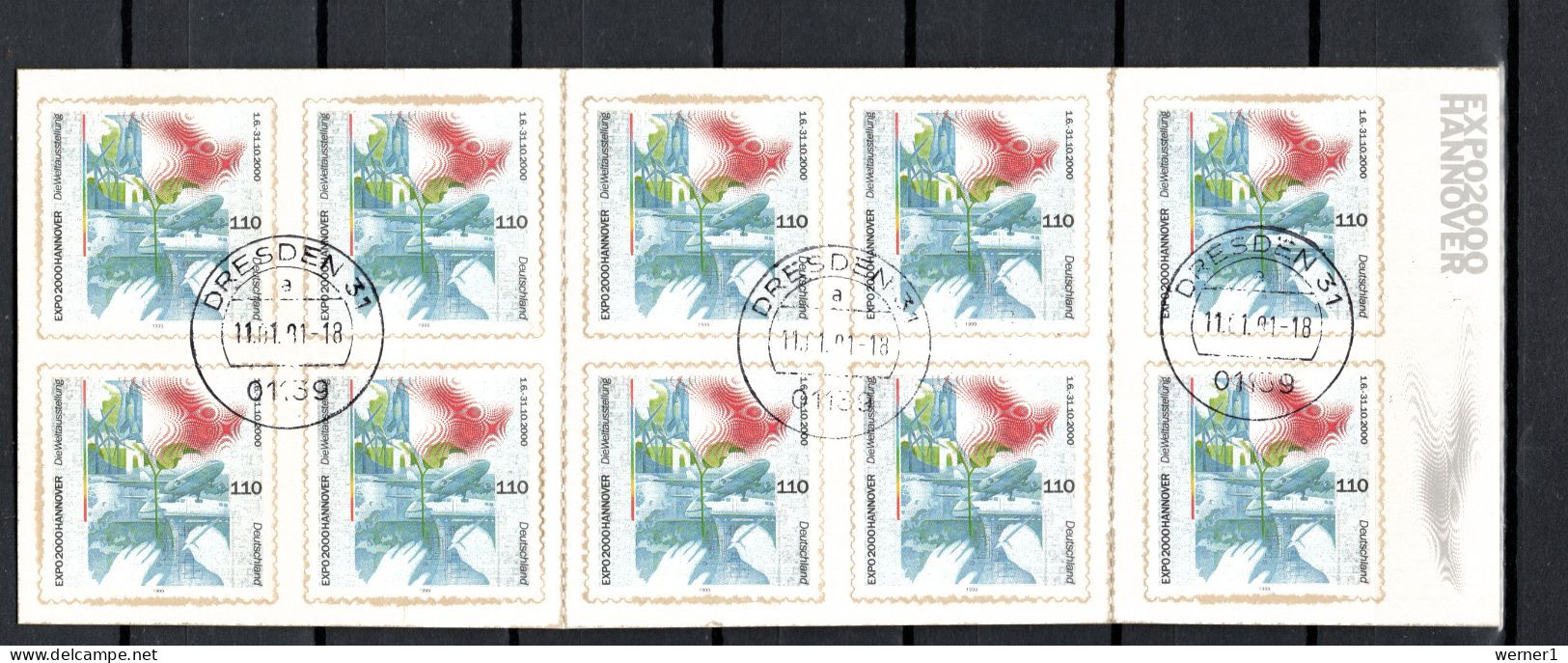 Germany 2000 Space Expo Hanover Self Adhesive Stamp Booklet CTO - Europa