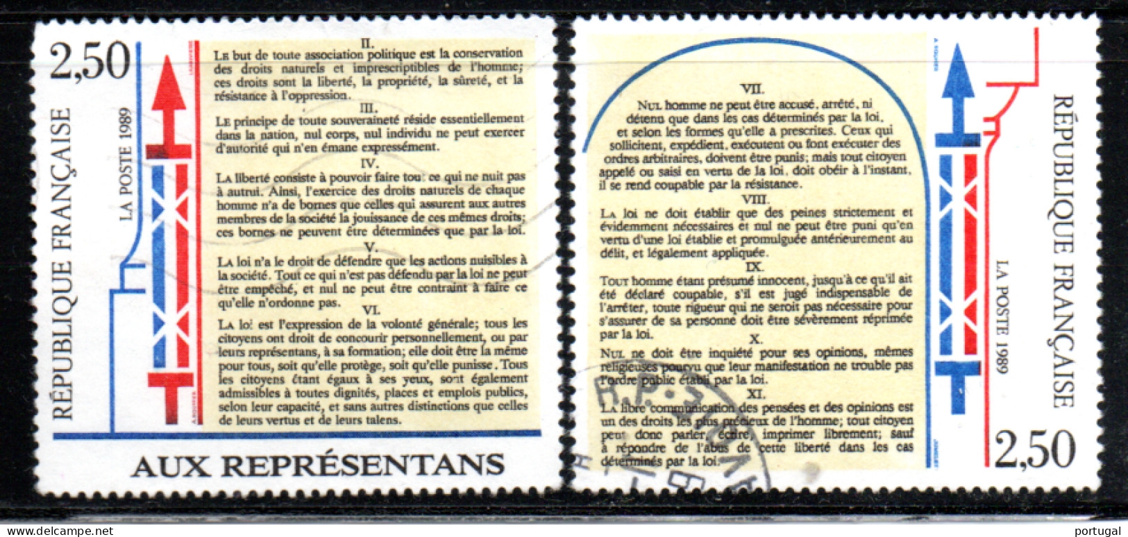 N° 2603,04 - 1989 - Used Stamps