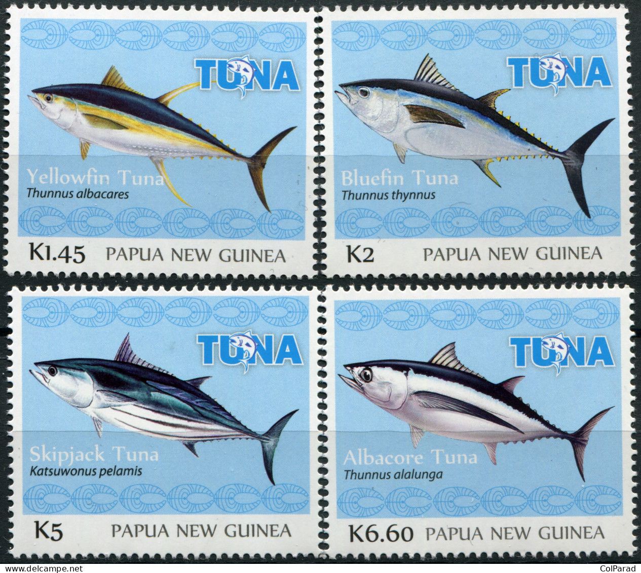 PAPUA NEW GUINEA - 2016 - SET OF 4 STAMPS MNH ** - Tuna Fishery - Papua New Guinea