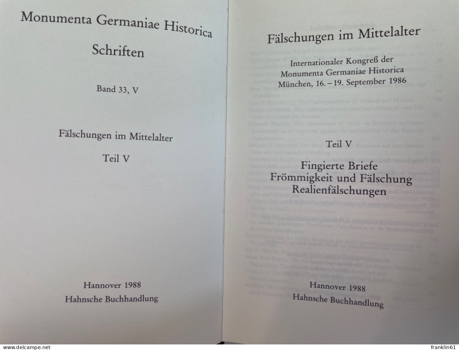 Fälschungen Im Mittelalter. Teil 5., Fingierte Briefe, Frömmigkeit Und Fälschung, Realienfälschungen - 4. 1789-1914