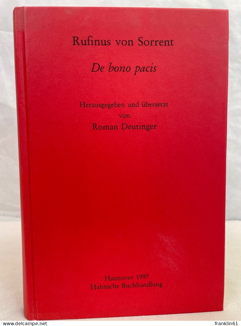 De Bono Pacis. - 4. Neuzeit (1789-1914)