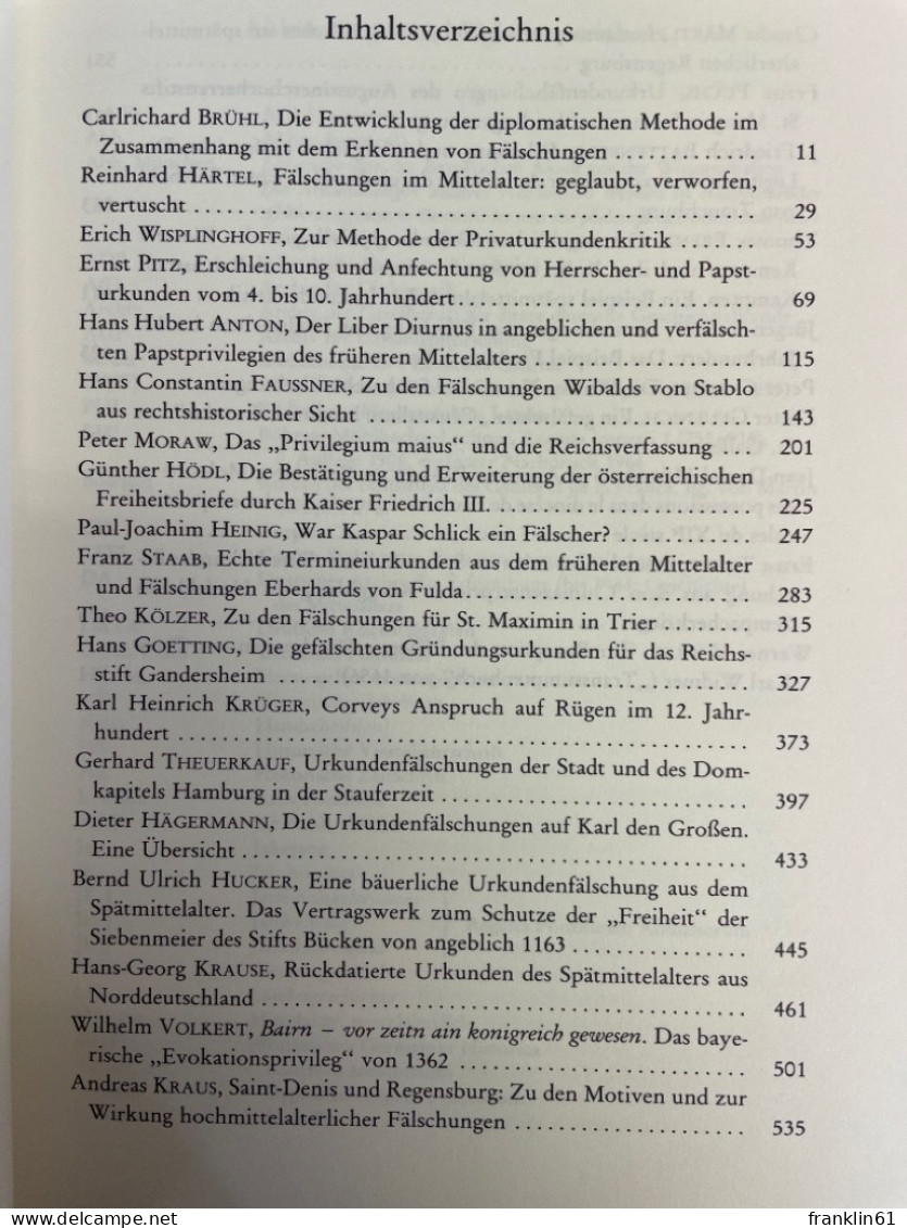 Fälschungen Im Mittelalter; Teil 3., Diplomatische Fälschungen. Band I. - 4. Neuzeit (1789-1914)