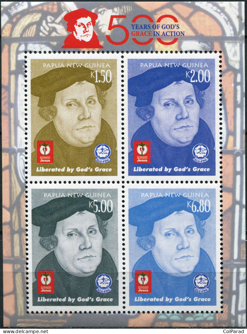 PAPUA NEW GUINEA - 2017 - M/S MNH ** - 500th Anniversary Of The Reformation - Papua-Neuguinea