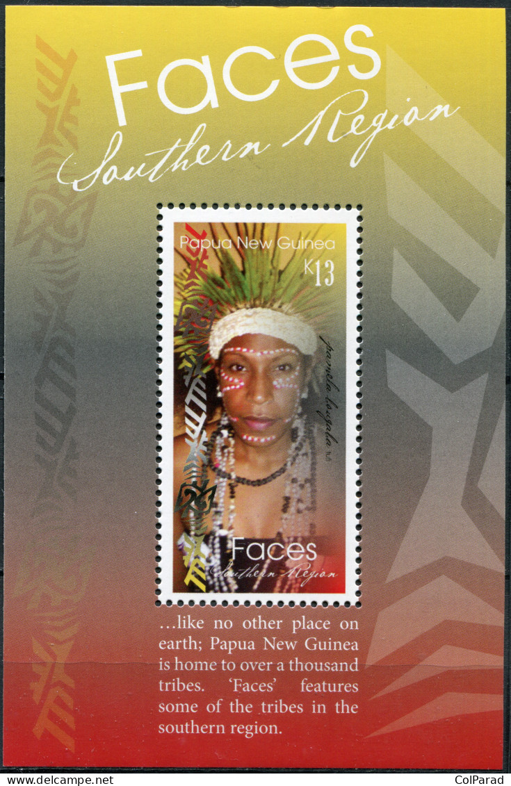 PAPUA NEW GUINEA - 2017 - SOUVENIR SHEET MNH ** - Faces Of The Southern Region - Papua New Guinea