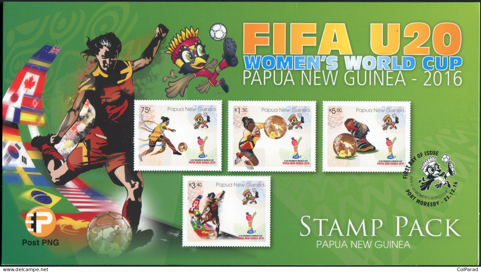 PAPUA NEW GUINEA - 2016 -  STAMPPACK MNH ** - U20 Women's Football World Cup - Papúa Nueva Guinea
