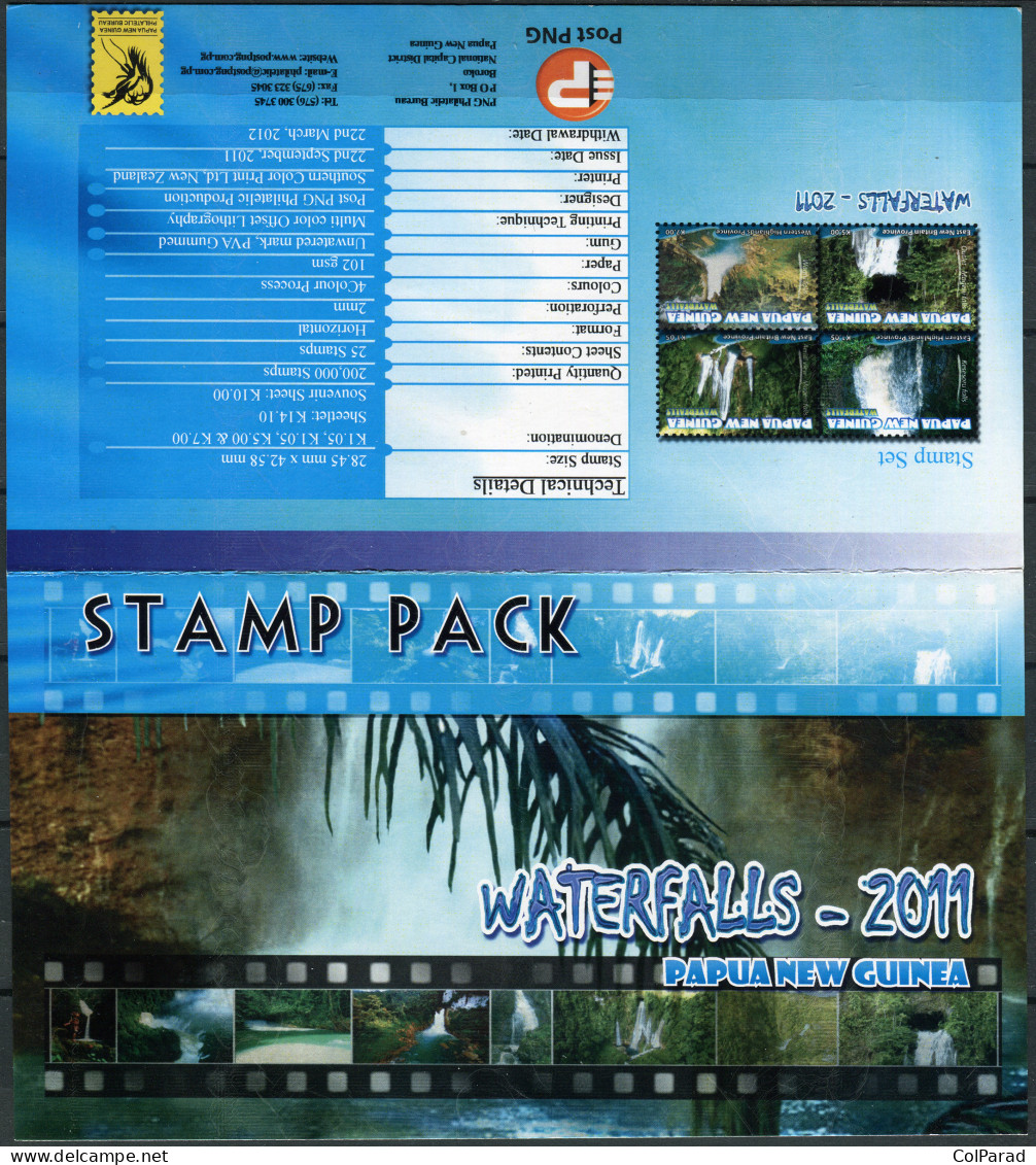 PAPUA NEW GUINEA - 2011 -  STAMPPACK MNH ** - Waterfalls - 2011 - Papua New Guinea