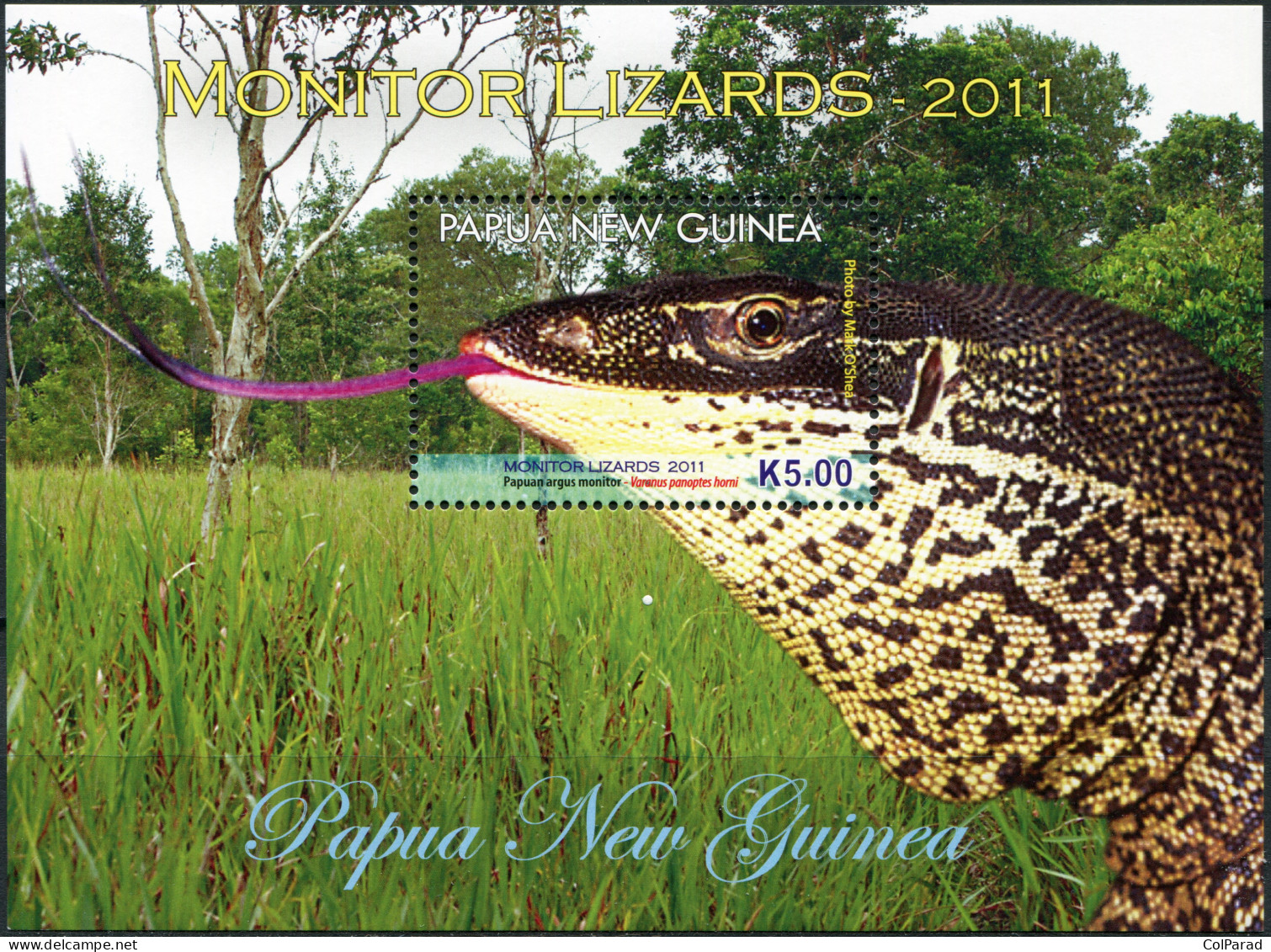 PAPUA NEW GUINEA - 2011 - SOUVENIR SHEET MNH ** - Monitor Lizards - Papua-Neuguinea