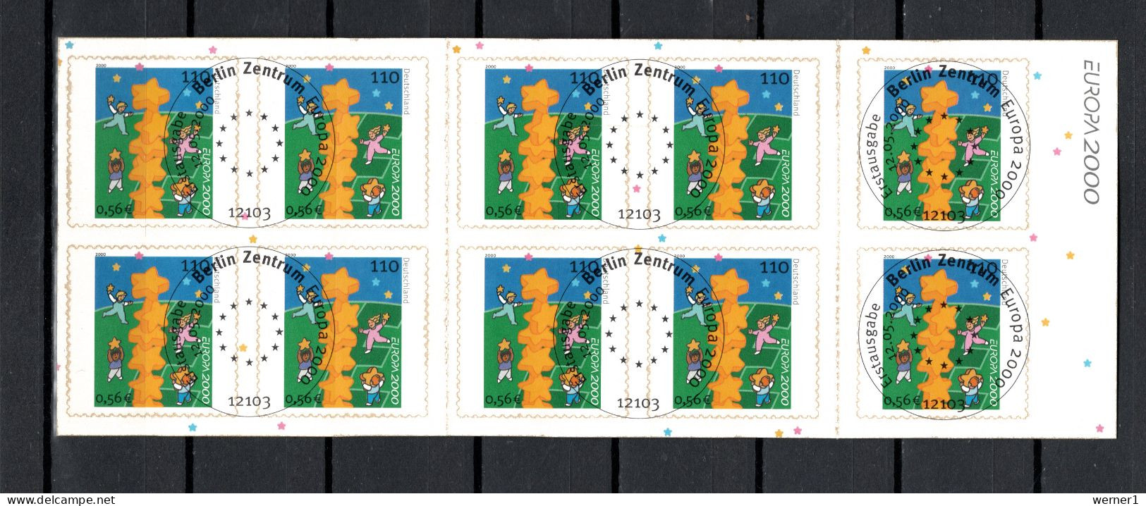 Germany 2000 Space Europa Self Adhesive Stamp Booklet CTO - Europa