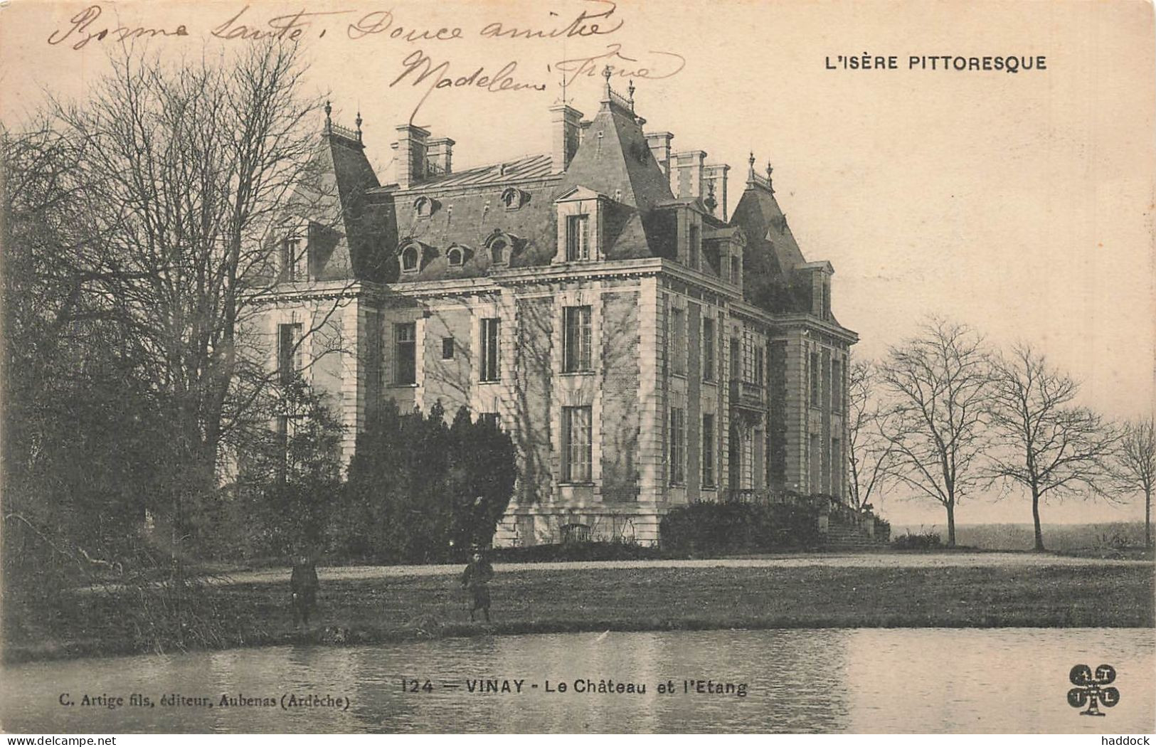 VINAY : LE CHATEAU ET L'ETANG - Vinay