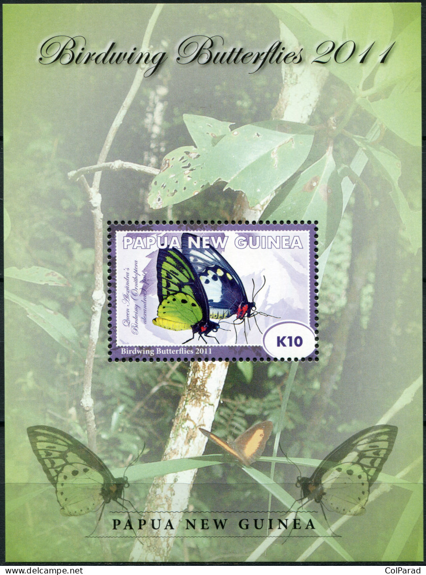 PAPUA NEW GUINEA - 2011 - S/S MNH ** - Birdwing Butterfly - Queen Alexandra - Papua New Guinea