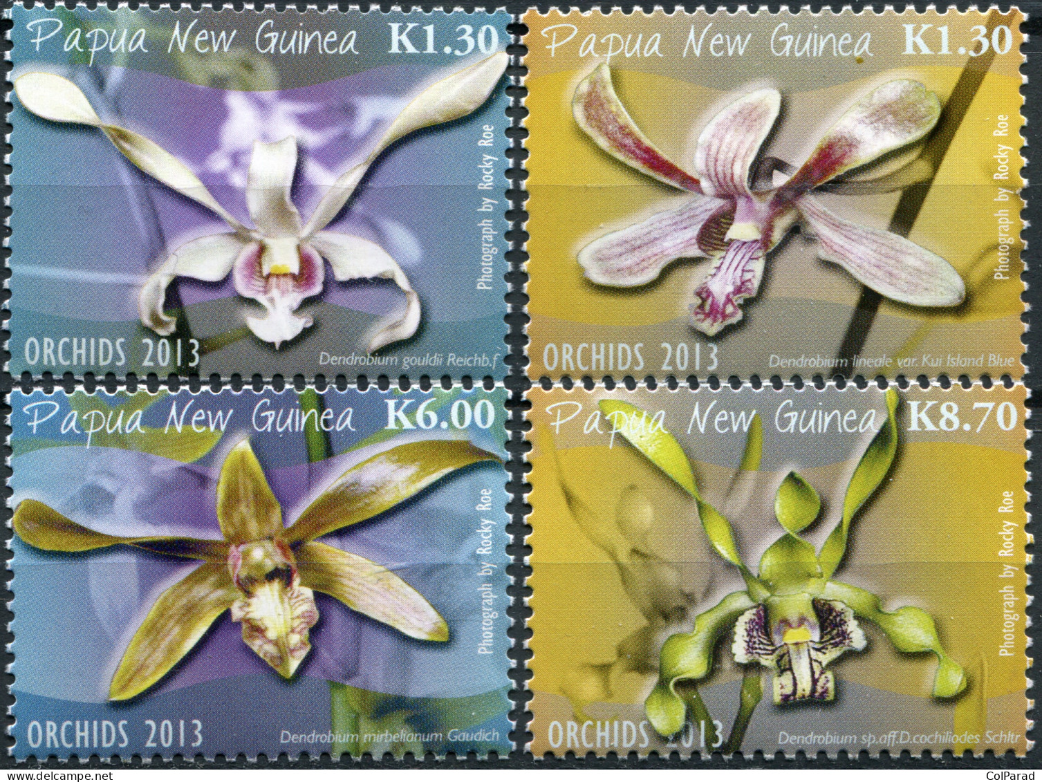 PAPUA NEW GUINEA - 2013 - SET OF 4 STAMPS MNH ** - Orchids Of Papua New Guinea - Papoea-Nieuw-Guinea