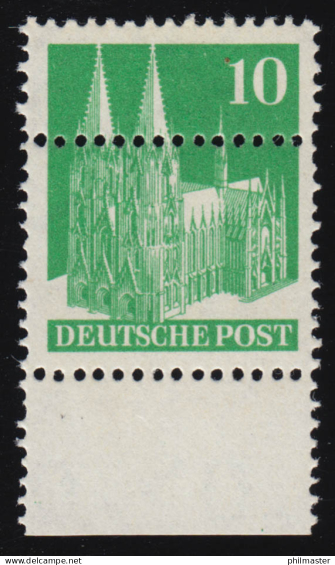 80eg Bauten 10 Pf Eng Gezähnt - Mit Zusätzlicher Zähnung Durch Das Markenbild ** - Mint