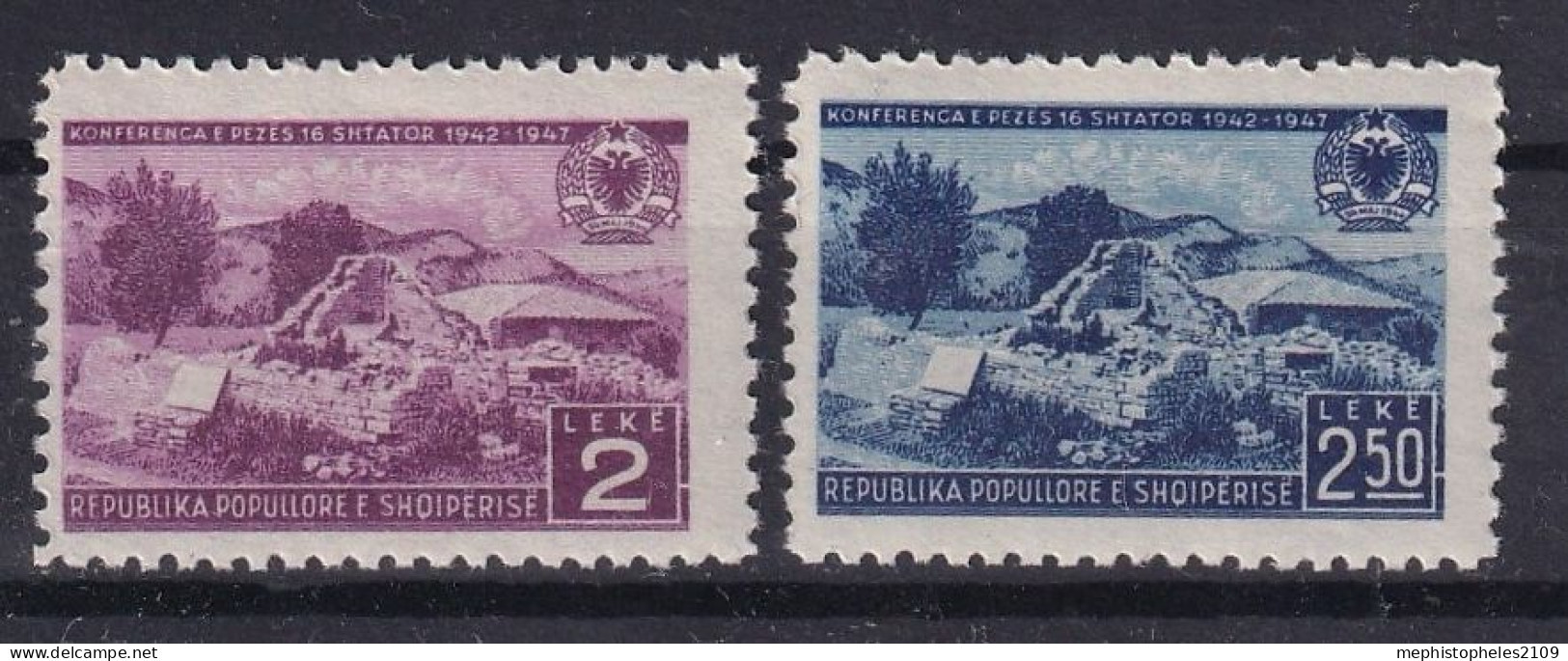 ALBANIA 1947 - MNH - Mi 430-431 - Complete Set - Albania