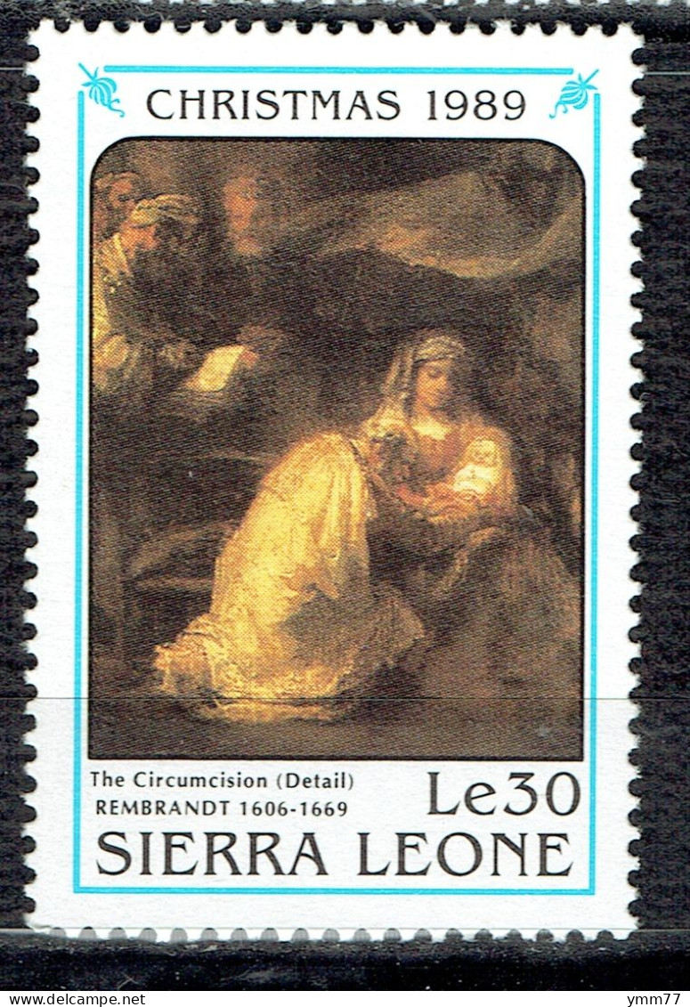 Noël. Détails D'œuvres De Rembrandt : La Circoncision - Sierra Leone (1961-...)