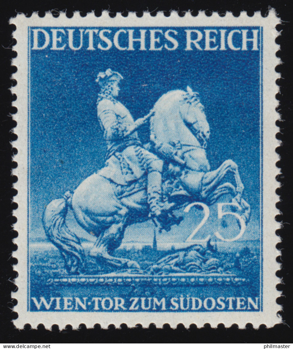 771 Wiener Messe 25 Pf Mit PLF Farbfleck Im Bogen Der 5, Feld 15, Haftstellen * - Varietà & Curiosità