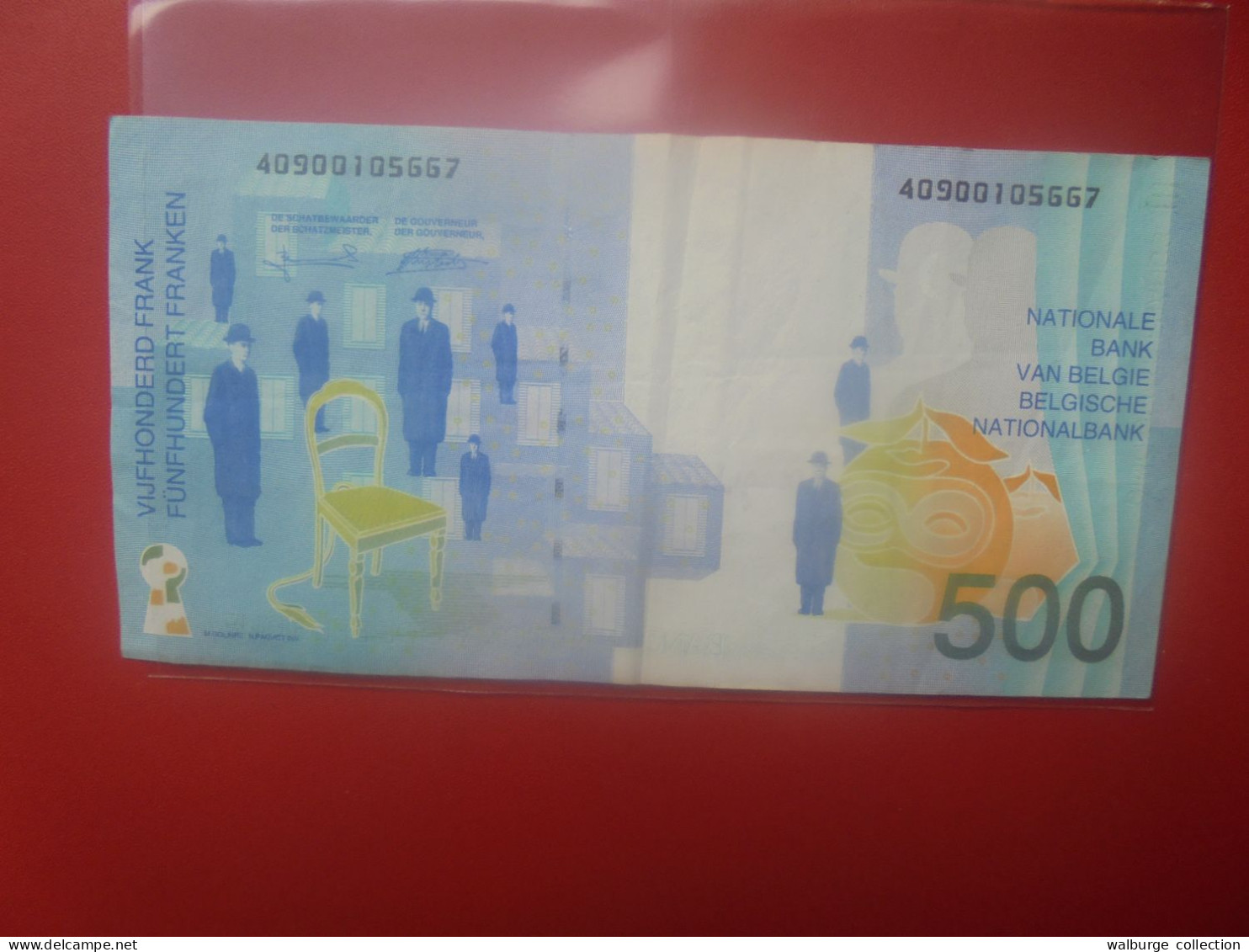 BELGIQUE 500 Francs 1998-2001 Circuler (B.18) - 500 Francs