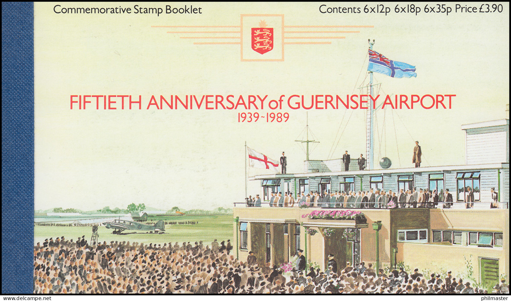 Guernsey Markenheftchen 0-7 Flughafen Und Flugzeuge 1989 ** - Guernsey