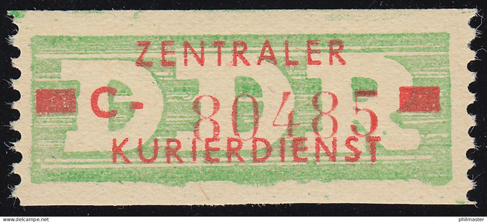 30I-C Dienst-B, Billet Alte Zeichnung, Rot Auf Grün, ** Postfrisch - Mint