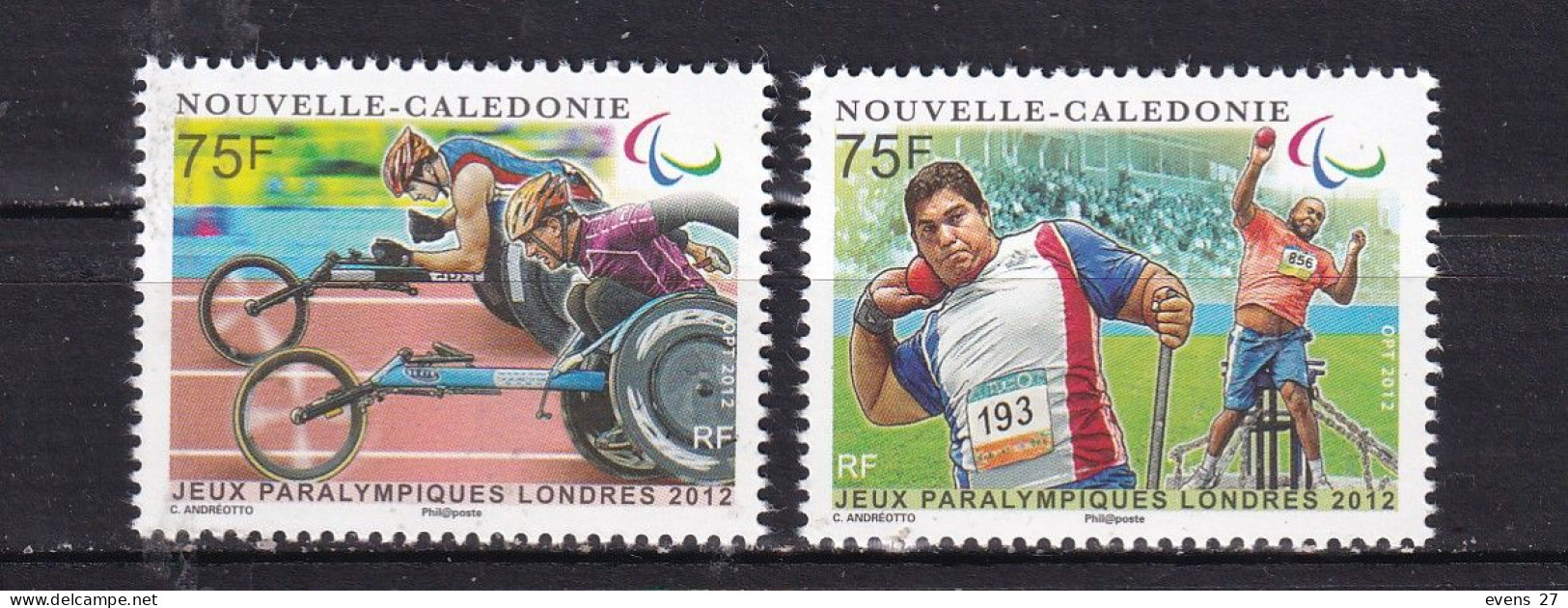 NEW CALEDONIA-2012-PARALYMPICS LONDON--MNH. - Eté 2012: Londres