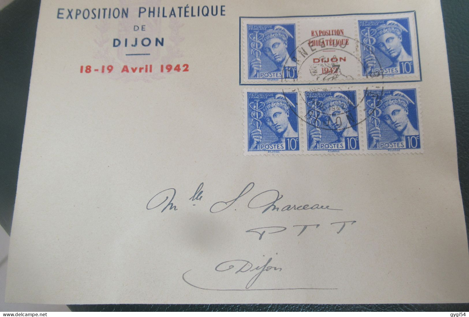 Exposition Philatélique Dijon Avril 1942 - Philatelic Exhibitions