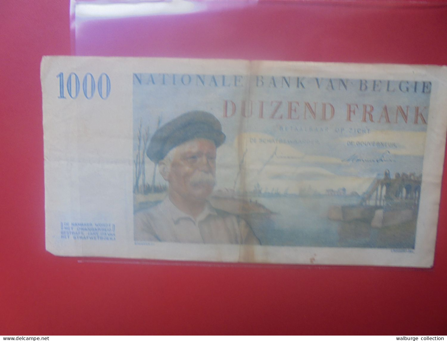 BELGIQUE 1000 FRANCS 1955 Circuler COTES: 40-80-180 EURO (B.18) - 1000 Franchi