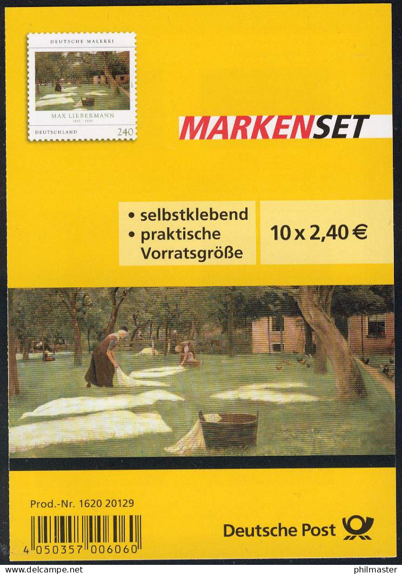 92 MH Die Rasenbleiche Von Max Liebermann, Postfrisch ** - 2011-2020