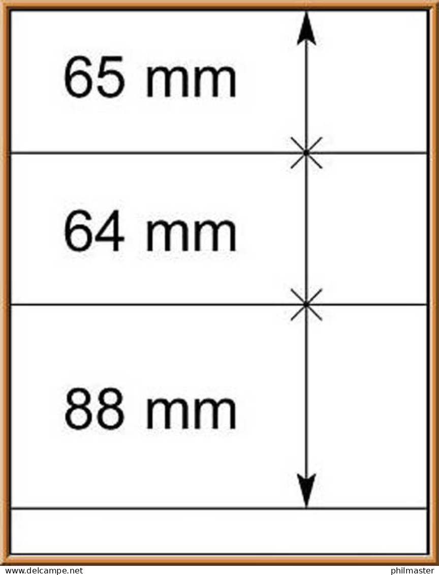 LINDNER-T-Blanko - Einzelblatt 802 304 - Blanco Pagina's