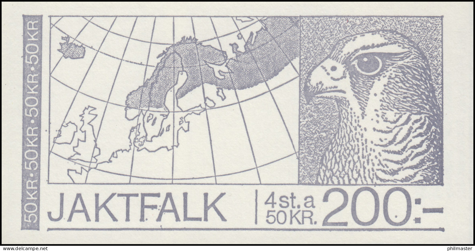 Markenheftchen Vögel Gerfalke 4x 1140, Markenheftchen I (86x44 Mm) 1981, ** - Sin Clasificación