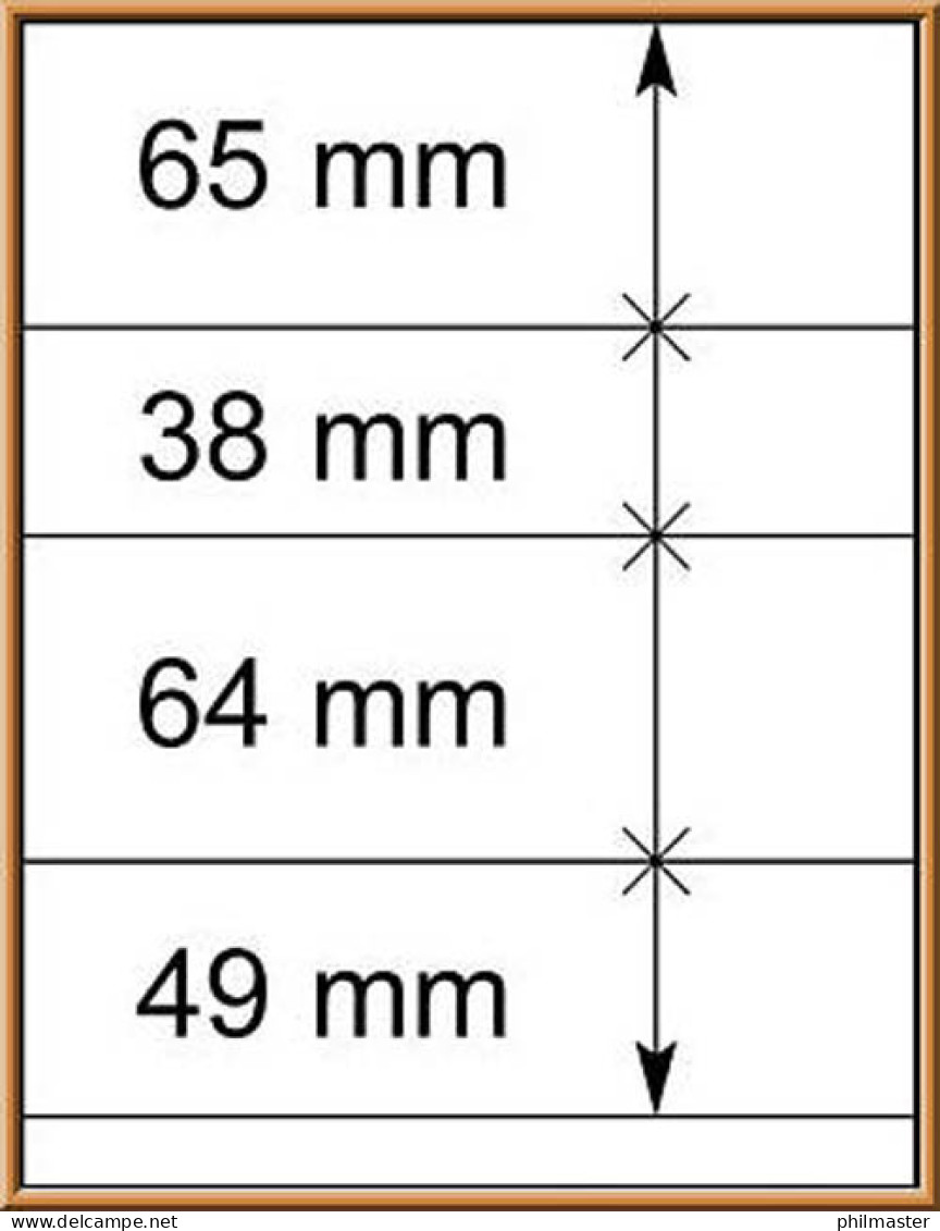 LINDNER-T-Blanko-Blätter Nr. 802 410 - 10er-Packung - Blank Pages