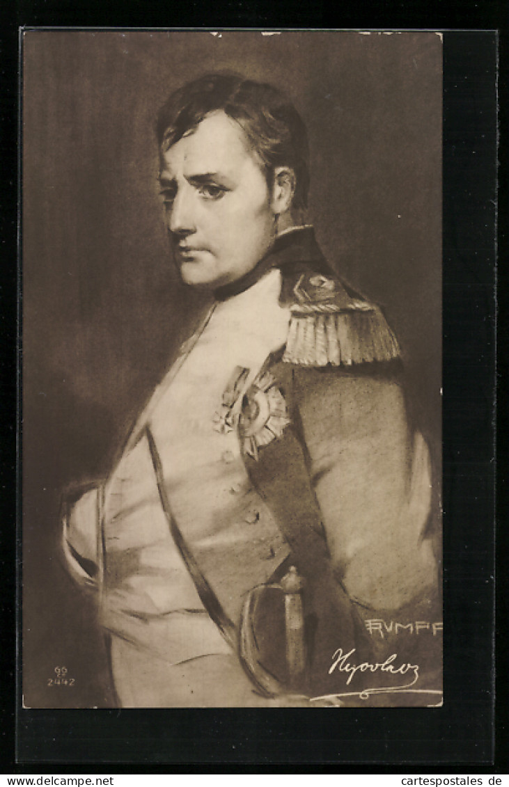 Künstler-AK Fritz Rumpf: Napoleon In Uniform  - Personaggi Storici