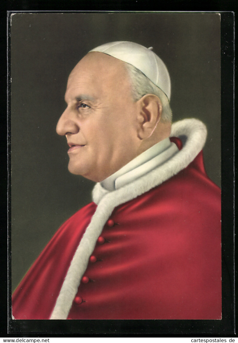 AK Papst Johannes XXIII., Portrait Von Der Seite  - Papes