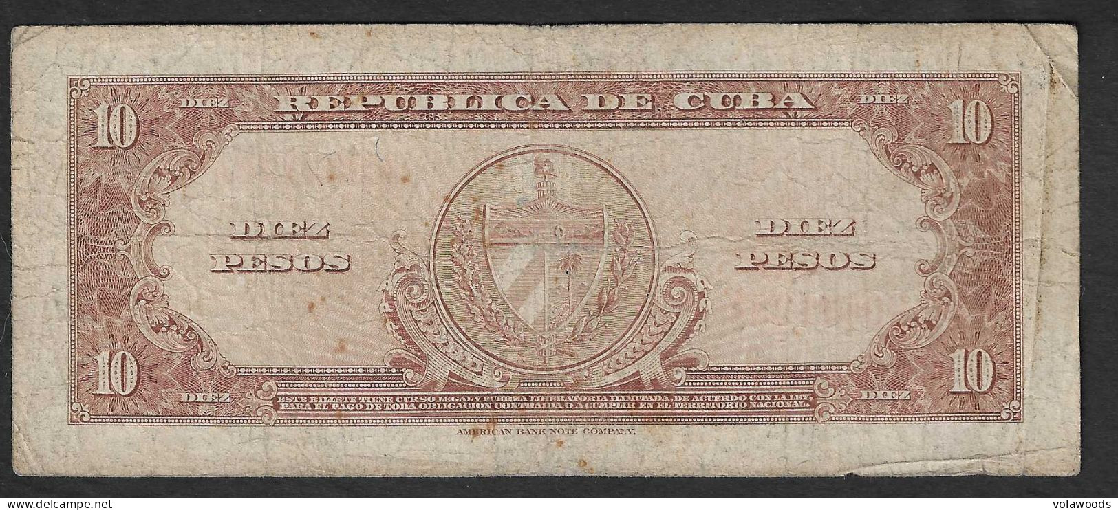 Cuba - Banconota Circolata Da 10 Peso  P-79a - 1949 #17 - Kuba