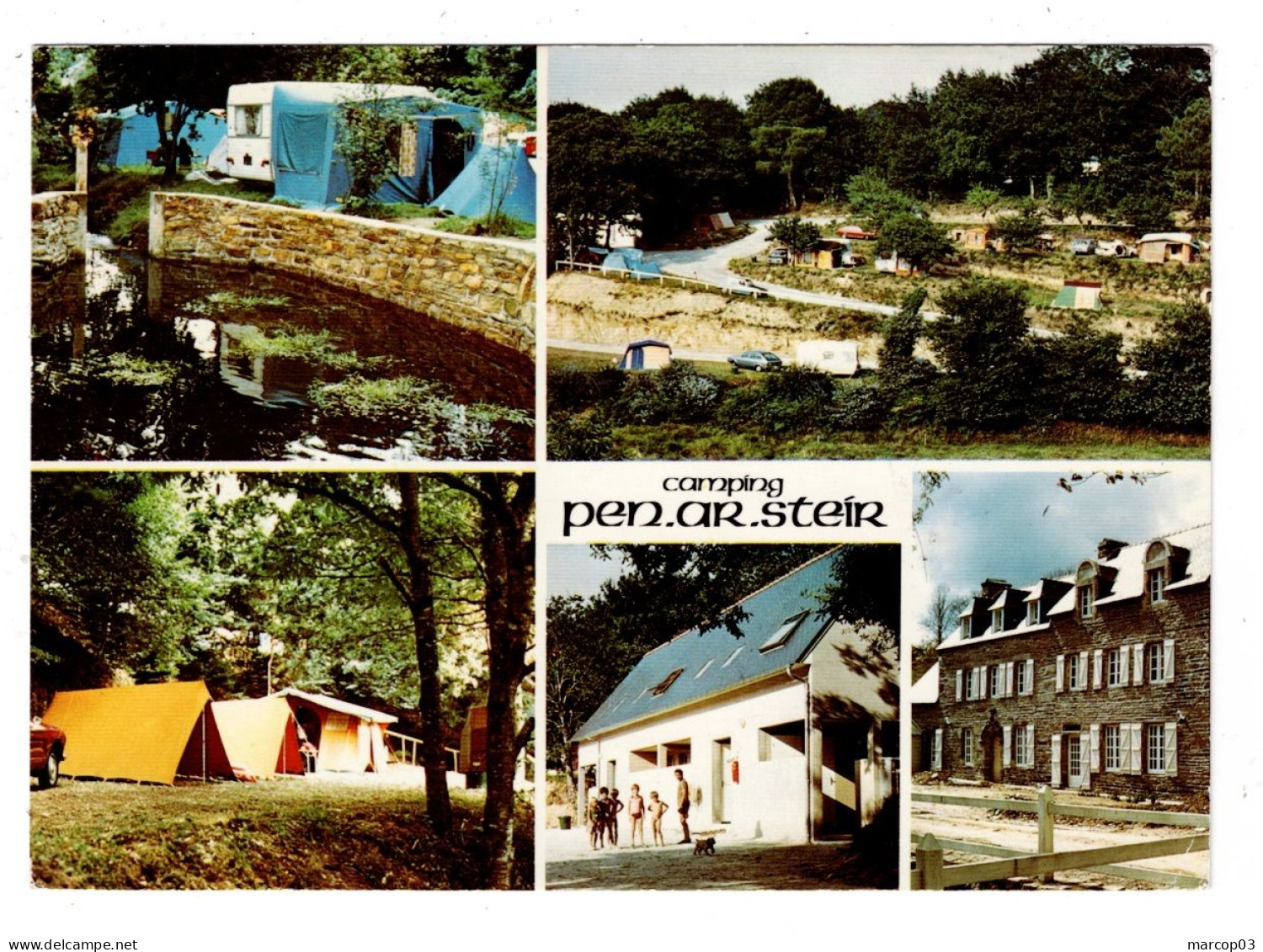 29 FINISTERE LA FORET FOUESNANT Camping Pen Ar Steir Multivues Plan Peu Courant - Fouesnant