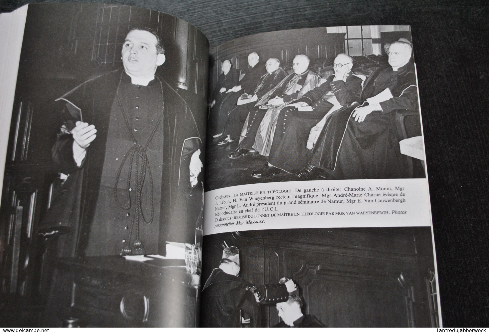 Mgr MASSAUX Pour L'Université Catholique De Louvain Le Recteur De Fer Dialogue Avec Omer Marchal HATIER 1987 UCL RARE - België
