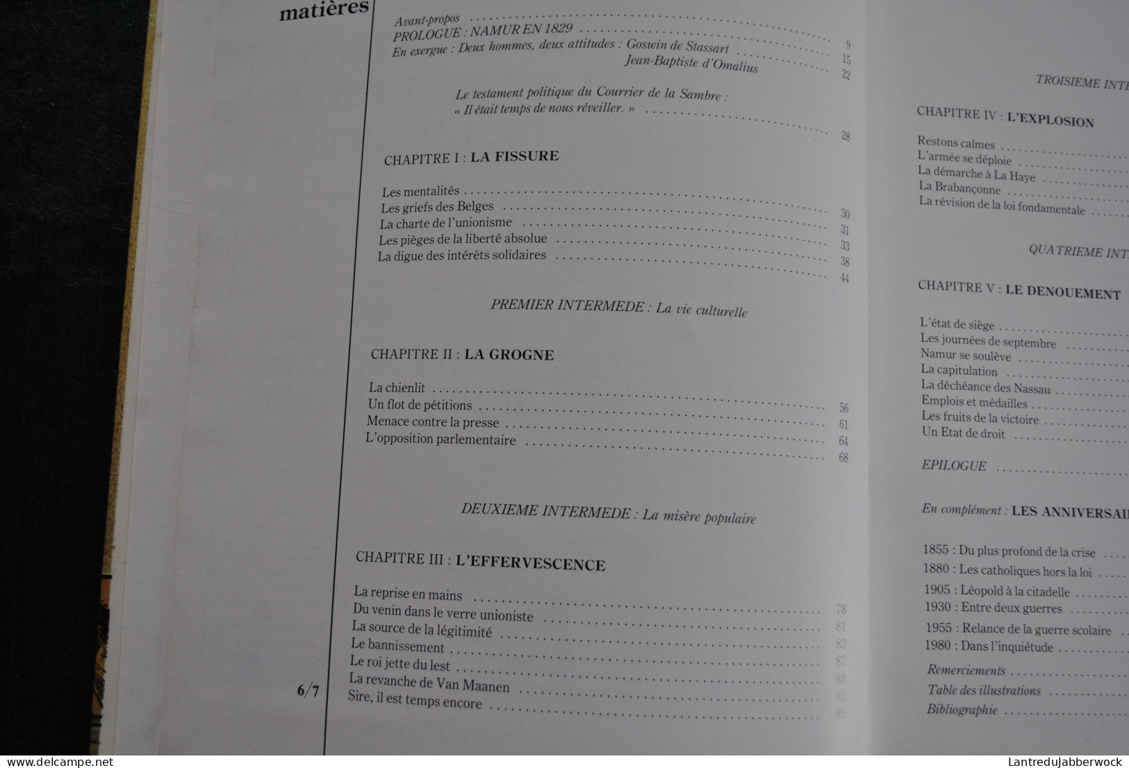 Pierre DULIEU Namur 1830 Une Fringale De Libertés Suivi De Les Anniversaires De L'Indépendance 1980 Régionalisme - België