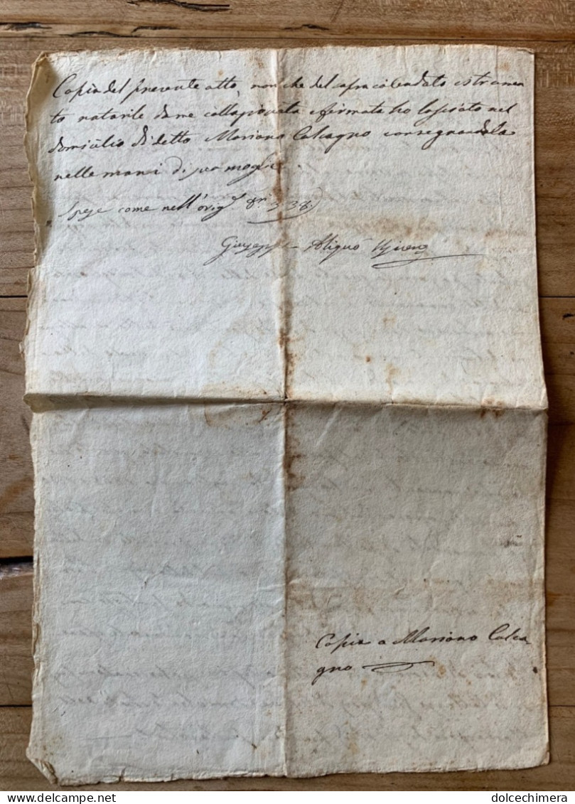 Regno Delle Due SICILIE-1851-Barcellona Pozzo Di Gotto - Manuscritos