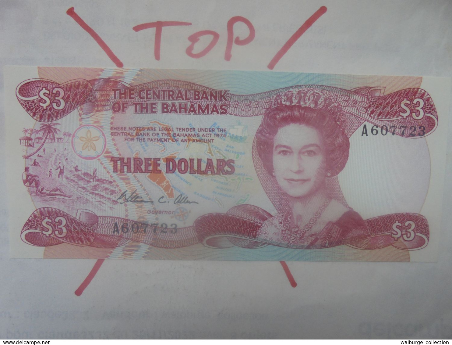 BAHAMAS 3$ 1974 Neuf/UNC (B.33) - Bahama's