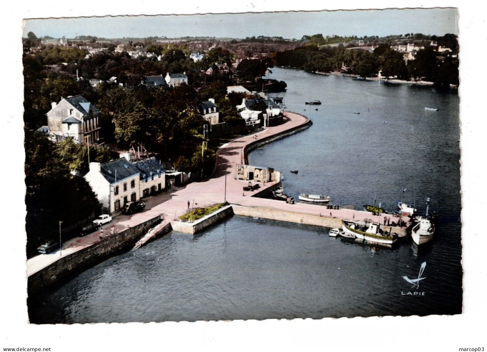 29 FINISTERE LA FORET FOUESNANT La Cale Et L'Anse De La Forêt Plan Peu Courant - Fouesnant