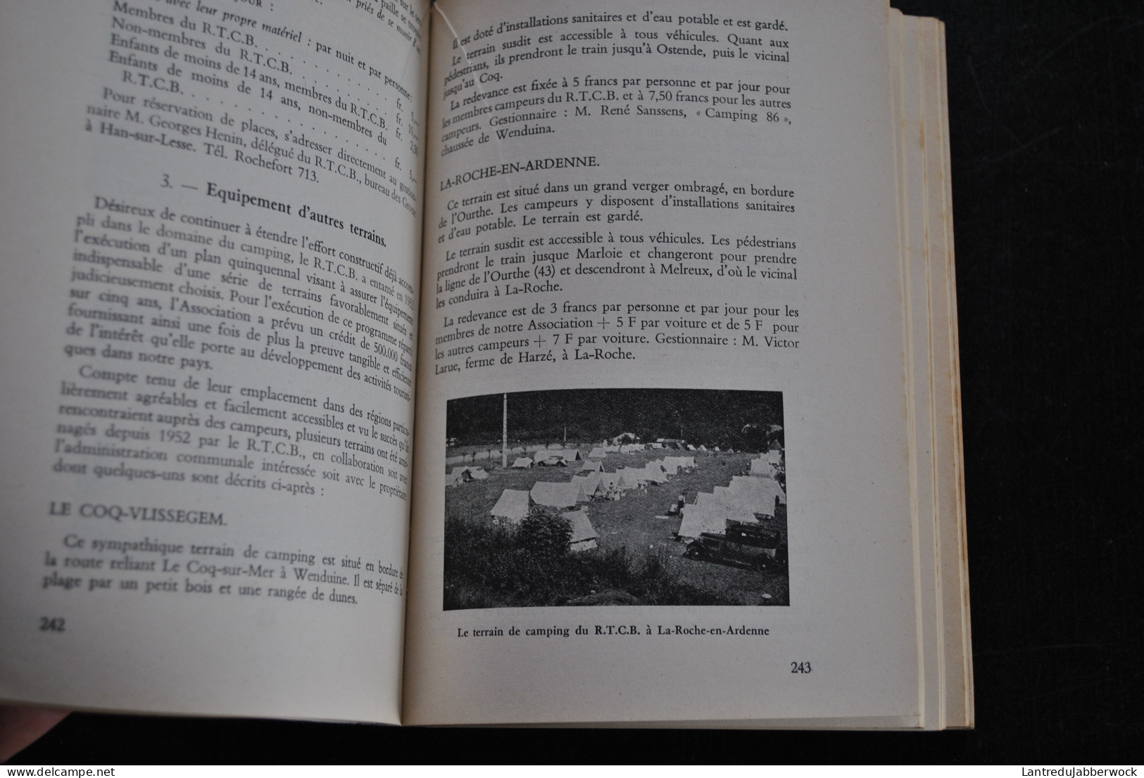 Royal Touring Club de Belgique Annuaire 1955 R.T.C.B RTCB Sentiers Calendrier fêtes folkloriques curiosité Automobilisme