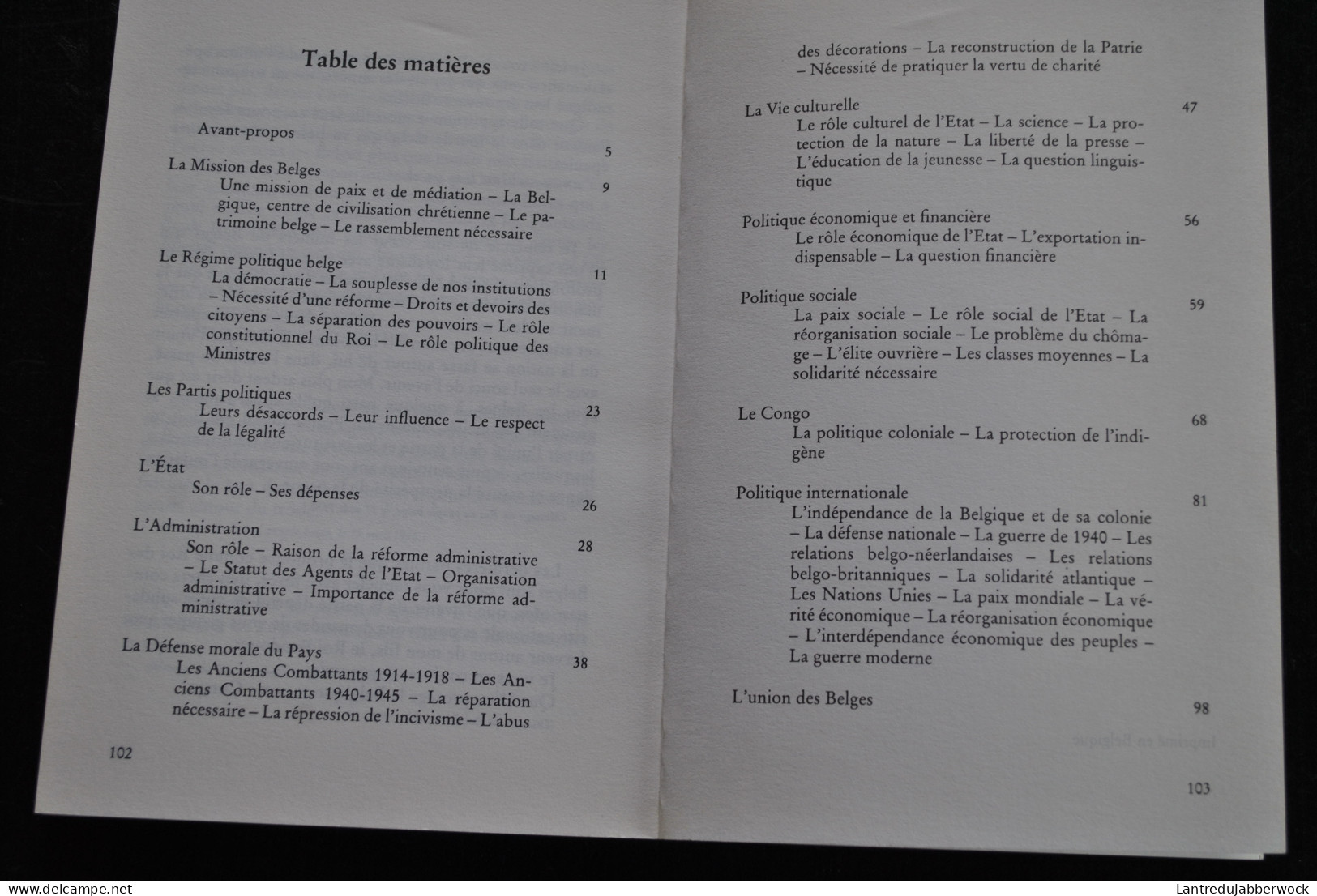 Léopold III Pensée Et Messages Recueillis Par Robert Meire Paul Legrain 1983 Roi Des Belges Royauté Régent Régionalisme - België