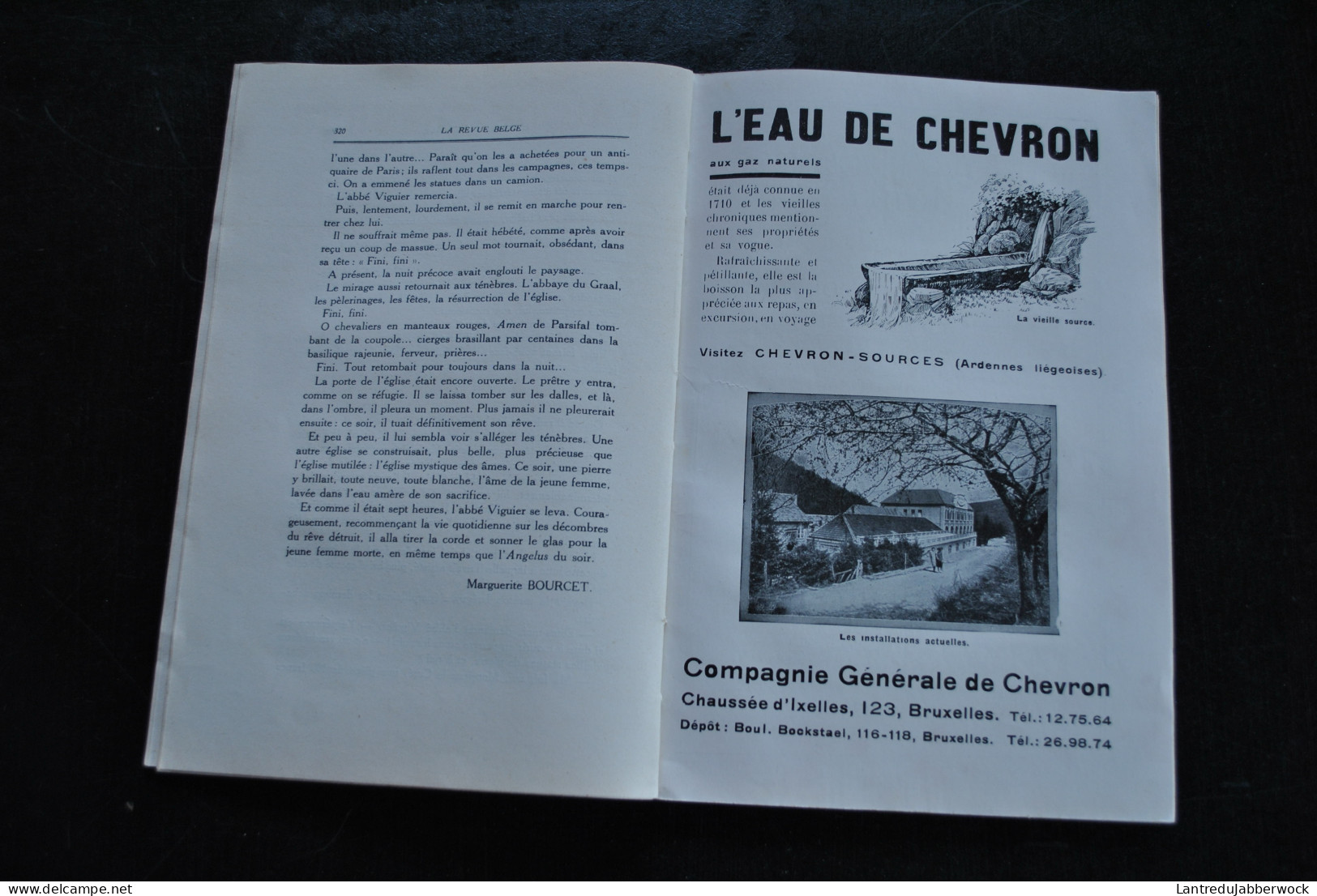 Pierre GOEMAERE La Revue Belge Août 1937 T3 N°4 Pub Publicité Devos Degreef Champagne Chauffage Boogaerts Casino Ostende - België