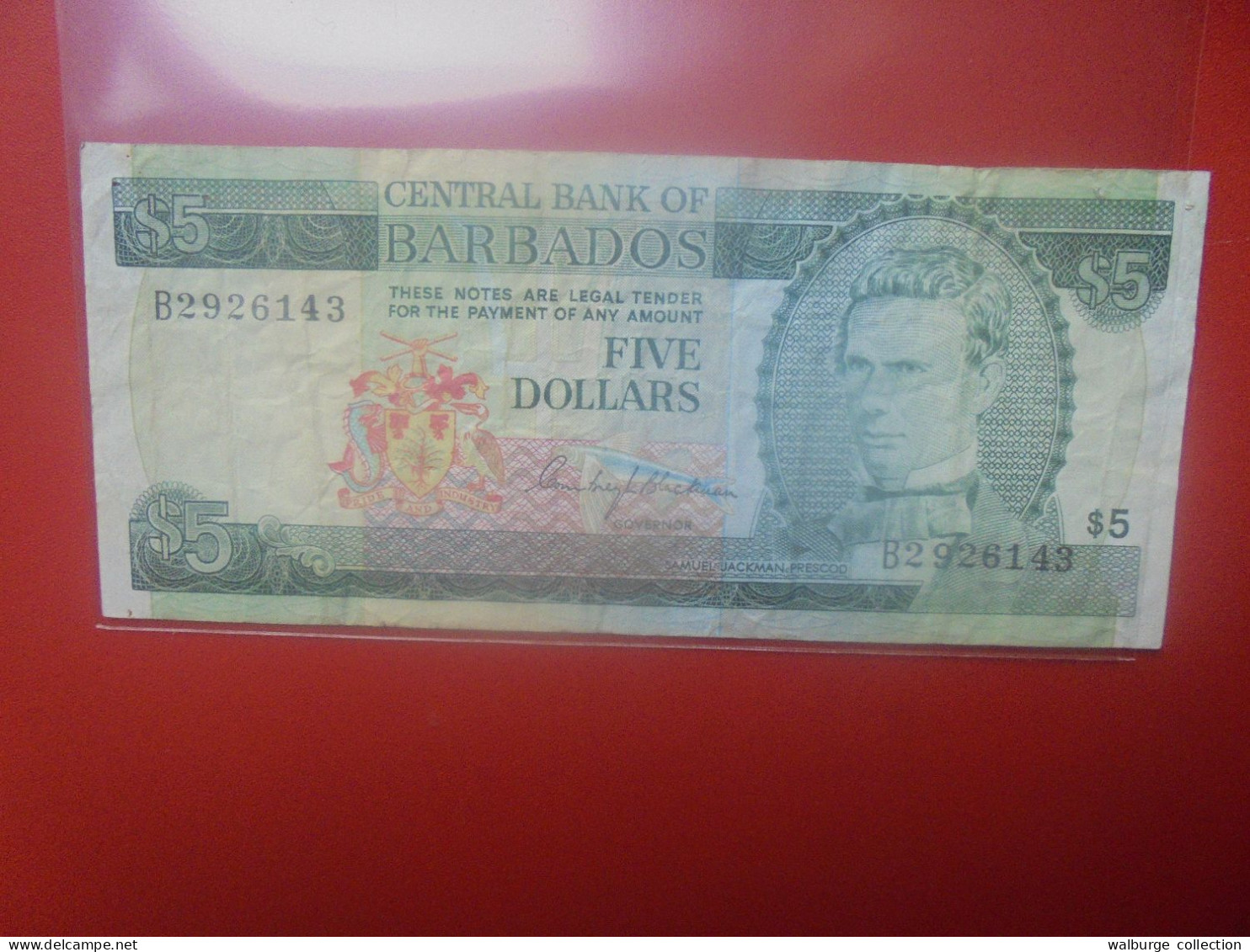 BARBADOS 5$ 1973 Circuler (B.33) - Barbades
