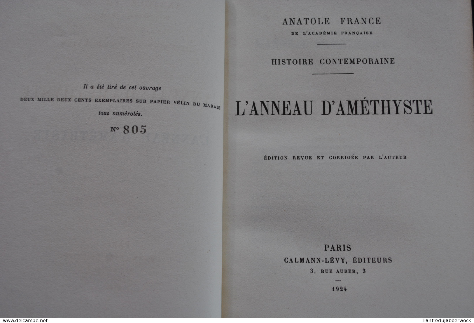 Anatole FRANCE ensemble de 14 reliures cuir Calmann Lévy Tirage limité Vélin du Marais RARE Lot Histoire contemporaine..