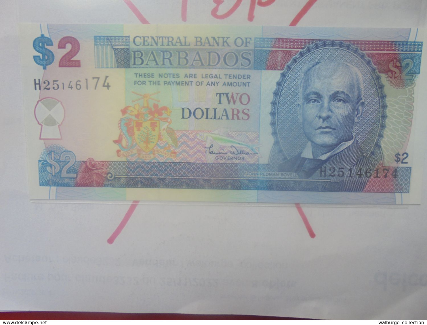 BARBADOS 2$ 2000 Neuf (B.33) - Barbades