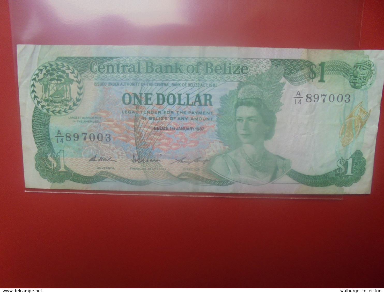 BELIZE 1$ 1987 Circuler (B.33) - Belize