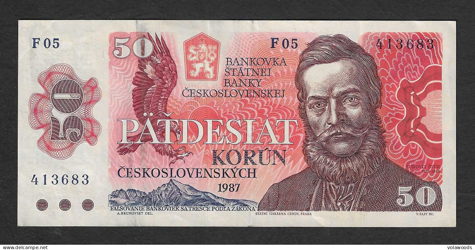 Cecoslovacchia - Banconota Circolata Da 50 Corone  P-96a - 1987 #19 - Czechoslovakia