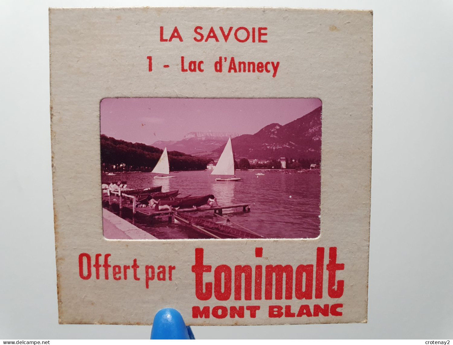 Photo Diapo Diapositive Slide Par TONIMALT La Savoie N°1 Le Lac D'ANNECY Bateaux Voiliers Bronzage VOIR ZOOM - Diapositives