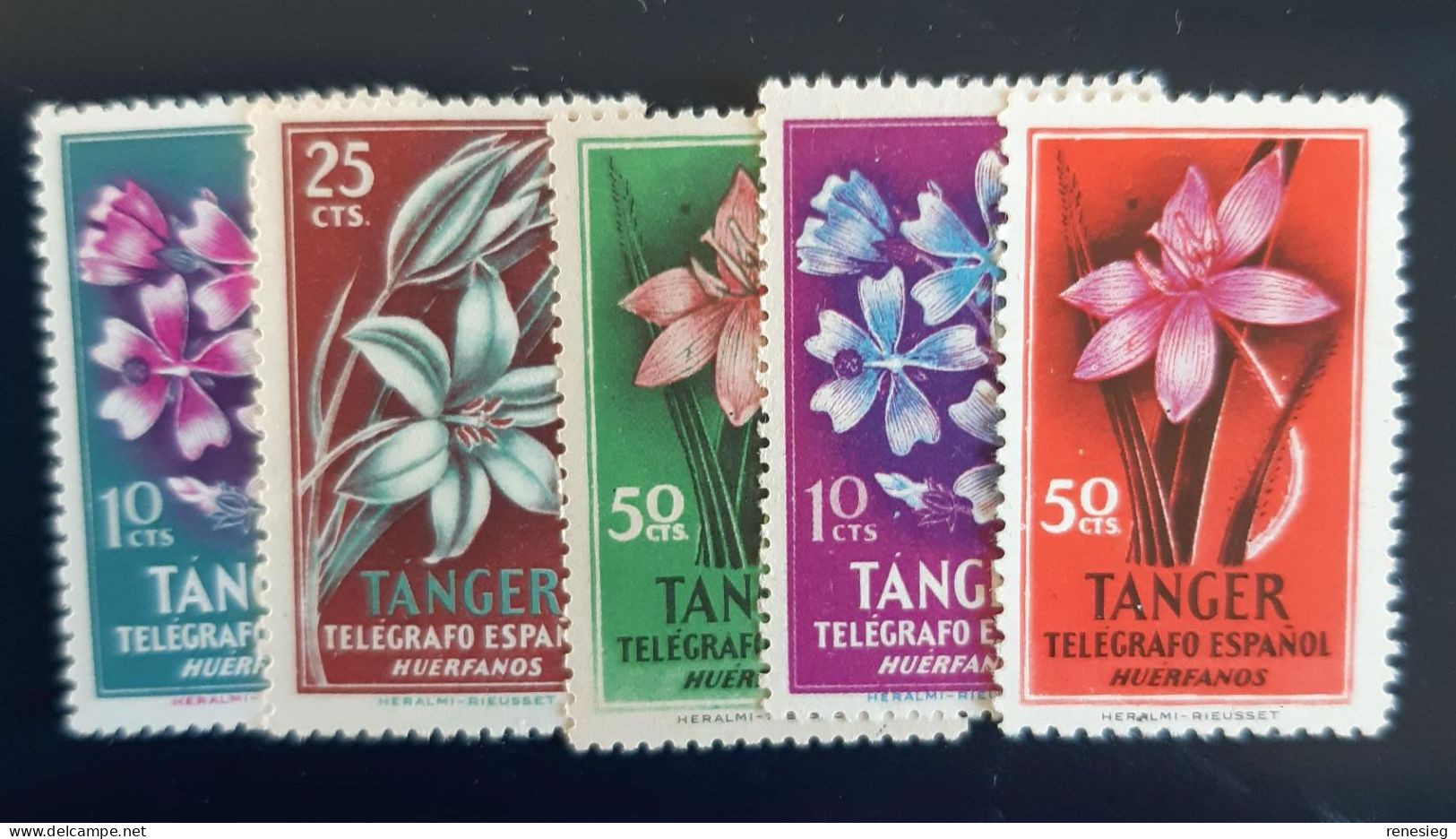 Telegrafo Fleurs MNH - Marruecos Español