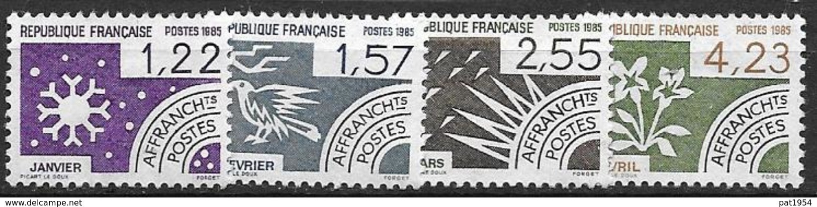 France 1985 Préoblitérés N° 186/189 Neufs à 20% De La Cote - 1964-1988