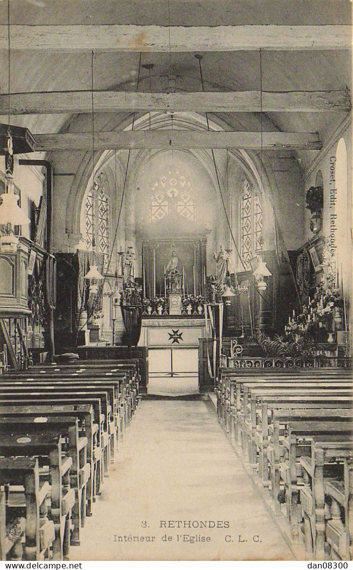 60 RETHONDES INTERIEUR DE L'EGLISE - Rethondes